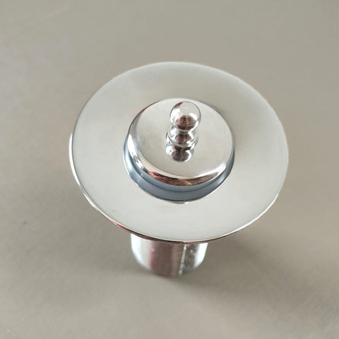 Válvula de Escoamento para Pia de Banheiro 2,7cm Inox Ralo de Cuba Lavabo