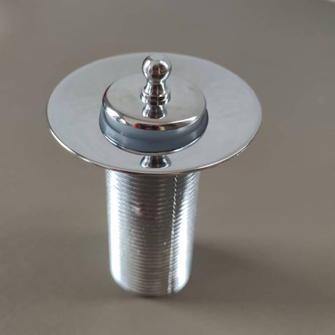 Válvula de Escoamento para Pia de Banheiro 2,7cm Inox Ralo de Cuba Lavabo