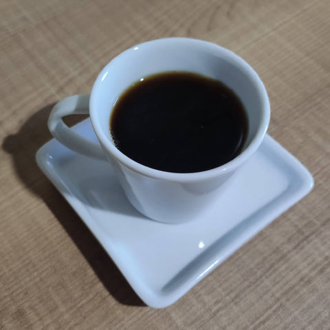 Xícara de Café 90ml em Porcelana com Píres Quadrado Branca Germer