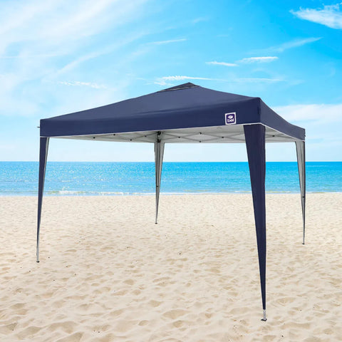 Tenda Gazebo Azul Sanfonada 3x3m Bel Fix para Praia Camping Acampamento