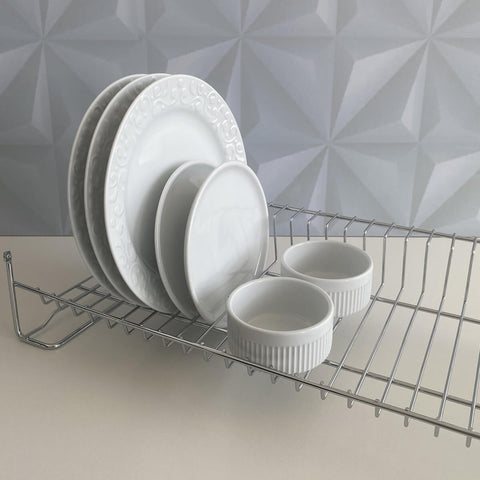 Escorredor de Louças Aéreo 870mm Bandeja Suporte 35 Pratos Schmitt Aço Inox