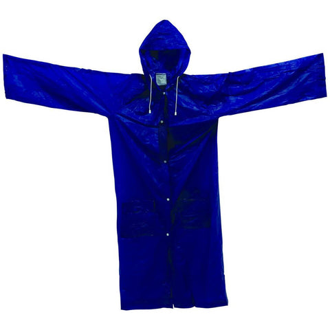 Capa de Chuva Adulto Unissex Yangzi Resistente Cores Sortidas Transparente Azul de Plástico