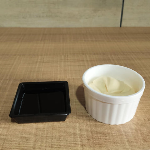 Ramekin Branco Canelado 150ml Tigela Bowl 7,9cm Uno Coza para Servir Molhos