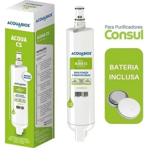 Refil Acqua Filtro Purificador de Água Elétrico CS10 Ultrafiltração Consul Facilite Acquabios