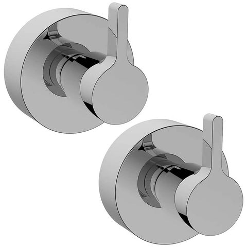 2 Acabamentos para Registro Redondo Padrão Deca Seattle Jiwi Metais Zamac Cromado