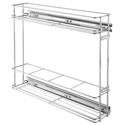 Porta Condimentos Aço Inox Aramado Deslizante Garrafas Temperos Corrediça Lateral Telescópica