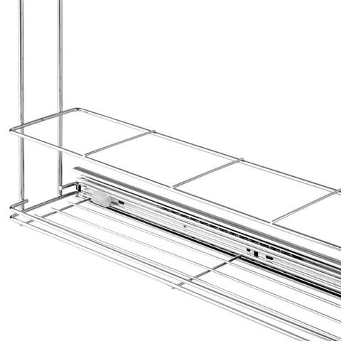 Porta Condimentos Aço Inox Aramado Deslizante Garrafas Temperos Corrediça Lateral Telescópica