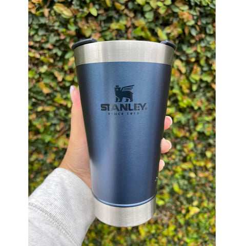 Copo Térmico Stanley para Cerveja ou Café com Tampa e Abridor Aço Inox Azul