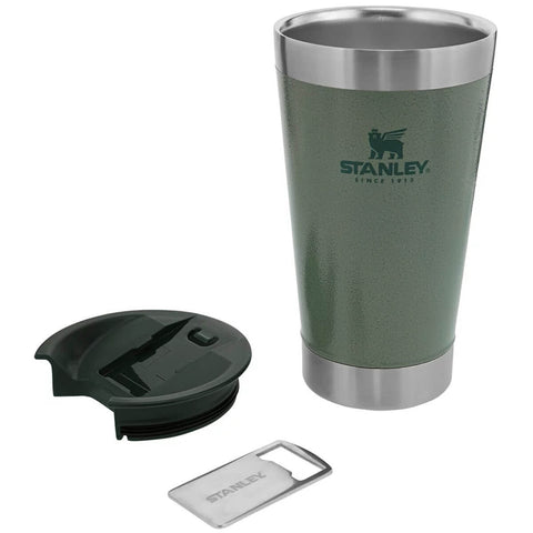 Copo Térmico Stanley para Cerveja ou Café com Tampa e Abridor Aço Inox Verde