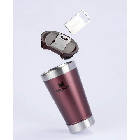 Copo Térmico Stanley para Cerveja ou Café com Tampa e Abridor Aço Inox Vinho