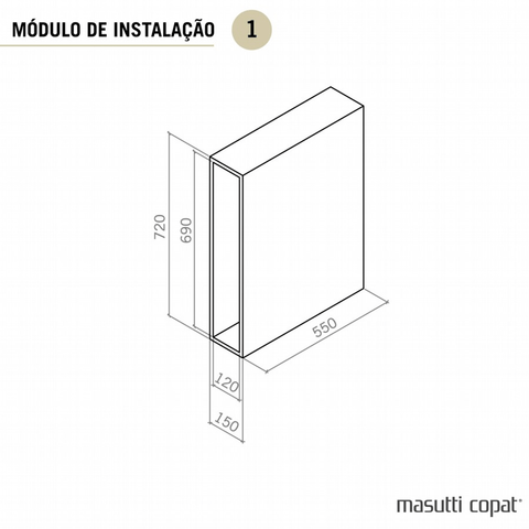 Porta Temperos 16cm Suporte de Latas Garrafas Deslizante de Embutir Aramado Cromado