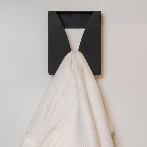 Pendurador Toalha Preto Porta Pano Prato Suporte Cozinha Banheiro Organize Masutti