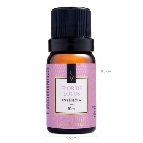 Kit 10 Essências Aromatizadoras Para Difusor Elétrico 10ml Via Aroma Flor De Lótus