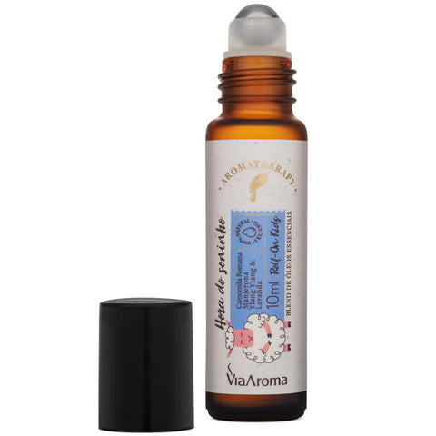 5 Roll-On de Óleos Essenciais para Criança Dormir Concentrar Acalmar Imunidade Respirar Melhor 10ml Via Aroma