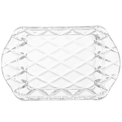 Manteigueira de Cristal com Tampa Deli Diamond Lyor Pote Porta Manteiga 17x10,5x8cm