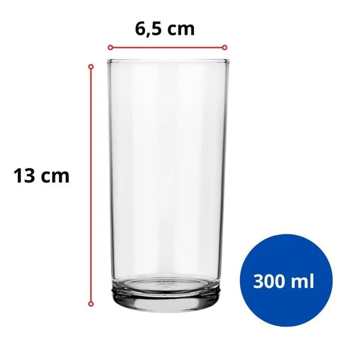 Copo Long Drink Cylinder 300ml Nadir Figueiredo em Vidro Transparente