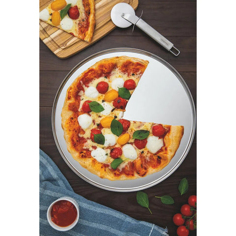 Forma para Pizza Assadeira Redonda 30cm em Alumínio Cristal MTA Cinza