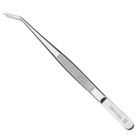 Pinça Culinária 16cm Aço Inox Profissional com Ponta Dobrada Bakery Hércules Chef de Cozinha