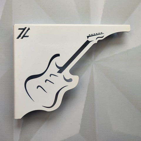 Par Mãos Francesas Decorativas 20cm Música Guitarra Branco Aço Zarg