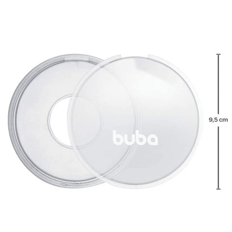 2 Conchas Protetoras para Amamentação Buba Bicos Seios Mamilos Silicone Transparente