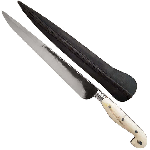 Faca Sorocabana Forjada Integral Monobloco Davila 10' Tala Osso Búfalo Para Churrasco