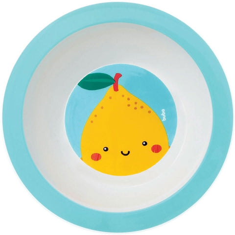 Pratinho Infantil Buba Bowl 16,5cm Introdução Alimentar Frutti Limão Colorido