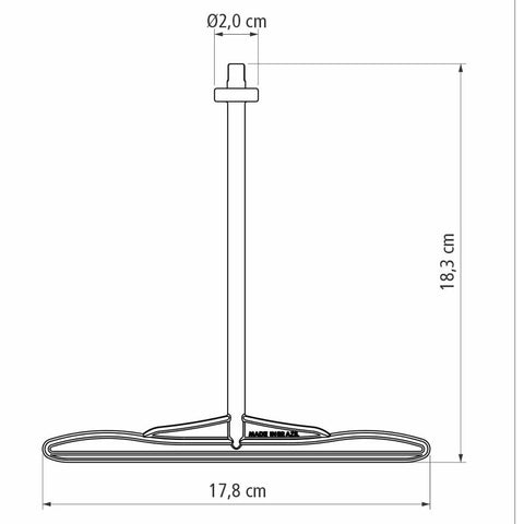 Haste de Reposição para Pipoqueira Pá Mexedor em Zitel 22cm Tramontina Preto