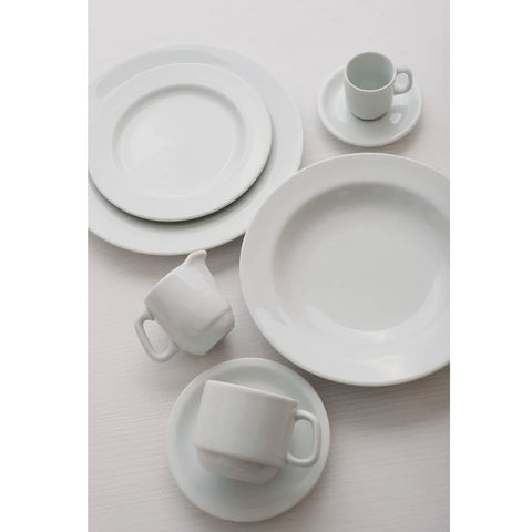 Prato de Sobremesa em Porcelana 19cm Classe Única Iguaçu Germer Branco