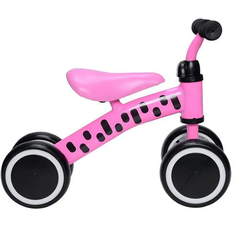 Bicicleta Infantil Andador sem Pedal com Guidão Anatômico e Banco Ajustável Zipp Toys Rosa