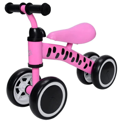 Bicicleta Infantil Andador sem Pedal com Guidão Anatômico e Banco Ajustável Zipp Toys Rosa
