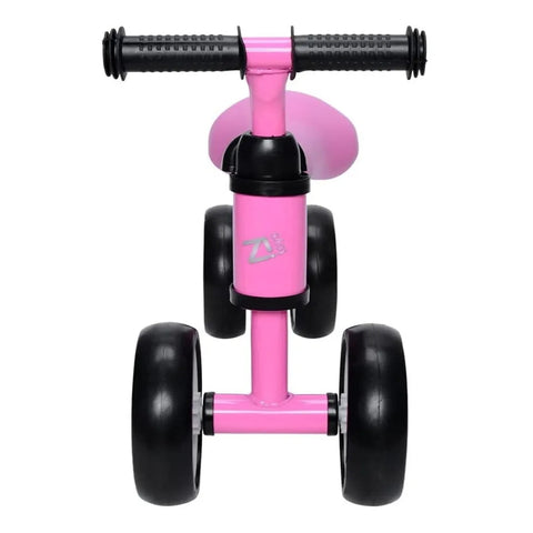Bicicleta Infantil Andador sem Pedal com Guidão Anatômico e Banco Ajustável Zipp Toys Rosa