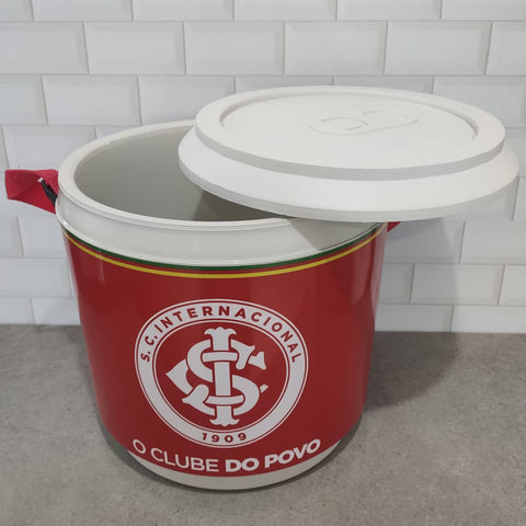 Cooler do Internacional Caixa Térmica 24 latas 350ml 18 latões 473ml Grande Redondo