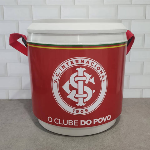 Cooler do Internacional Caixa Térmica 24 latas 350ml 18 latões 473ml Grande Redondo