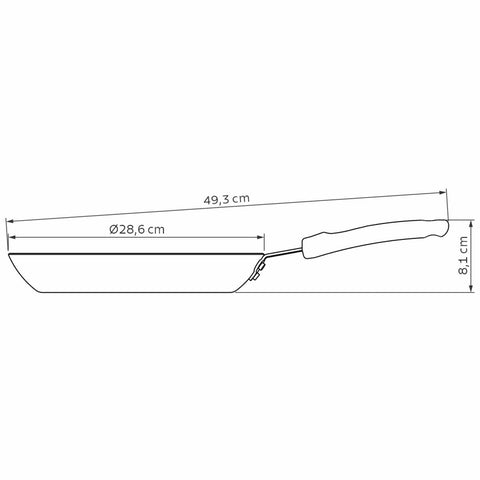 Frigideira Tramontina Profissional Alumínio Antiaderente 28cm Starflon Acabamento Lixado 2L