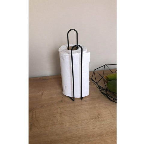 Suporte Porta Rolo de Papel Toalha Mesa Bancada Preto Organizador Passerini Black