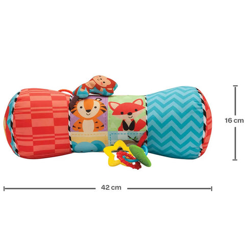 Almofada Rolinho De Atividades Buba Colorido Brinquedo Infantil Poliéster +4 Meses