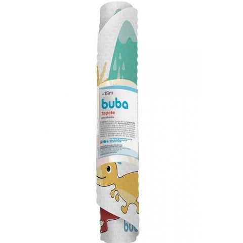 Tapete para Banho Infantil Dinossauros Buba Colorido 39x69cm Ventosa PVC