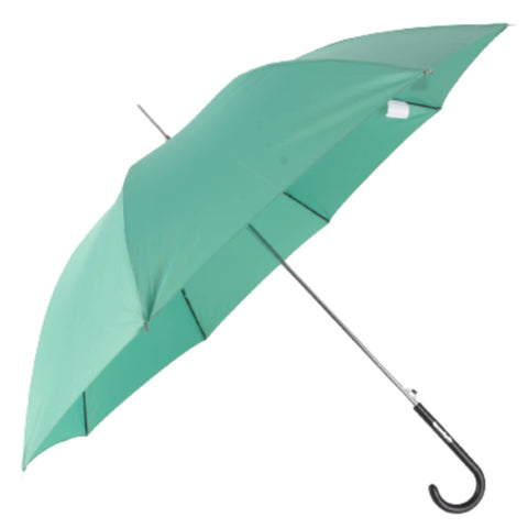 Guarda Chuva 100cm Fazzoletti Verde Abertura Automática Grande Cabo Curvo