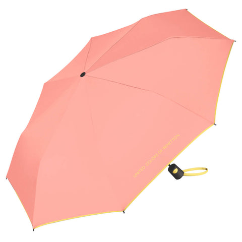 Mini Sombrinha 96cm Guarda Chuva Benetton Automática Rosa e Amarelo Fazzoletti