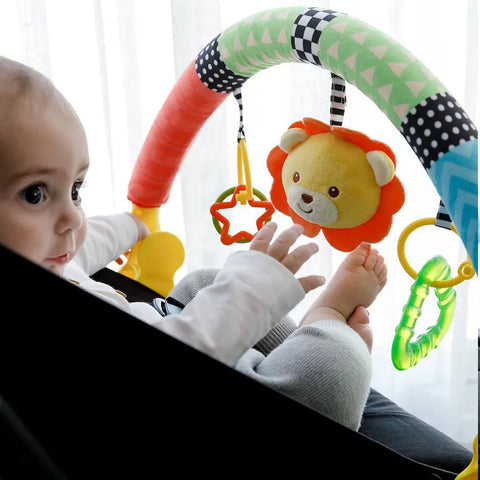 Móbile para Carrinho Buba de Bebê Conforto Passeio Animal Fun 40cm Brinquedinho