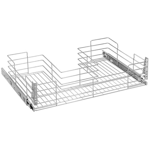 Gaveta para Pia com Sifão Masutti 970mm Corrediça Deslizante Aramada Cozinha Cromada