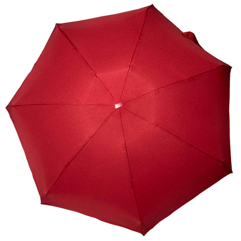 Mini Sombrinha 91cm Vermelha Guarda Chuva de Bolsa Manual Alumínio Fazzoletti