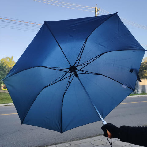 Guarda Chuva 130cm Fazzoletti Maxi Golf Azul Automático Sombrinha Grande Capa Protetora