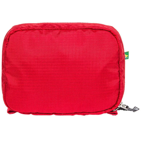 Bolsa Kit Primeiros Socorros Curtlo em Nylon Impermeável 17x13x5cm com Bolsos Internos Vermelho