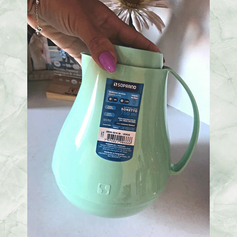 Bule Térmico 750ml Bule De Café Chá Garrafa Térmica Sonetto Verde