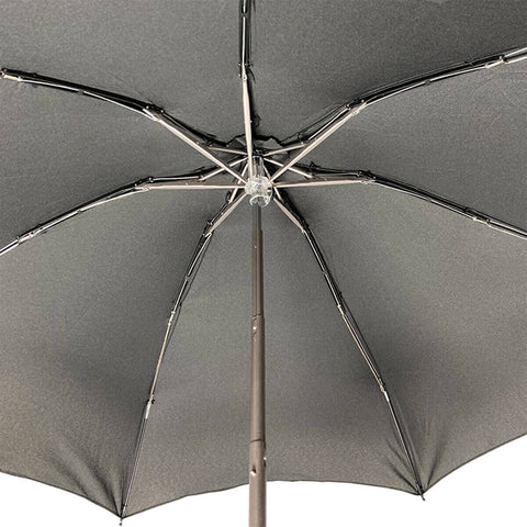 Mini Sombrinha 91cm Guarda Chuva Compacta Fazzoletti Alumínio Preto Manual de Bolsa Pequeno