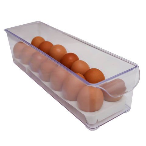 Organizador de Geladeira Suporte Porta 20 Ovos Plástico Transparente Pequeno Cinquetti