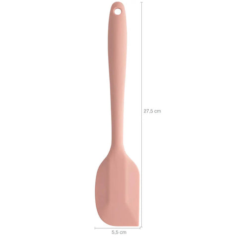 Kit 3 Talheres Silicone Rosa Concha Colher Espátula Conjunto Cozinha Grandes OU