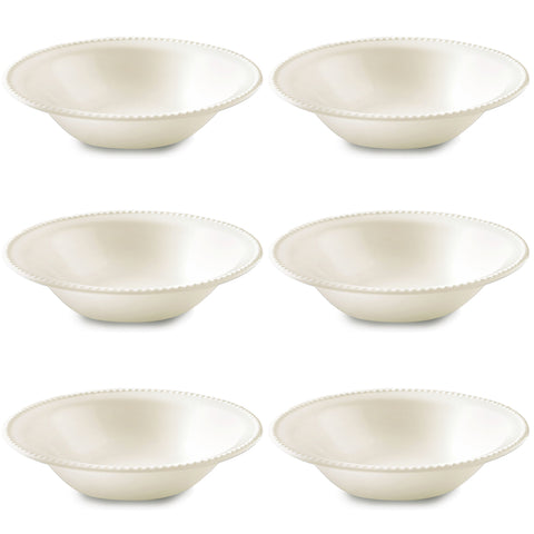 Conjunto 6 Pratos Fundos 20,5cm 300ml Yoi em Cerâmica Branca
