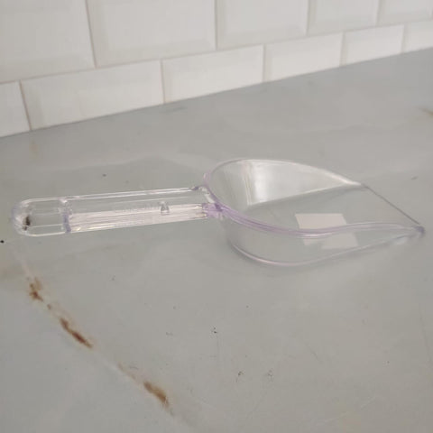 Kit 3 Colher Medidora Plástico Pás Dosadoras para Grãos Cereais Ração Cozinha Multiuso Transparente